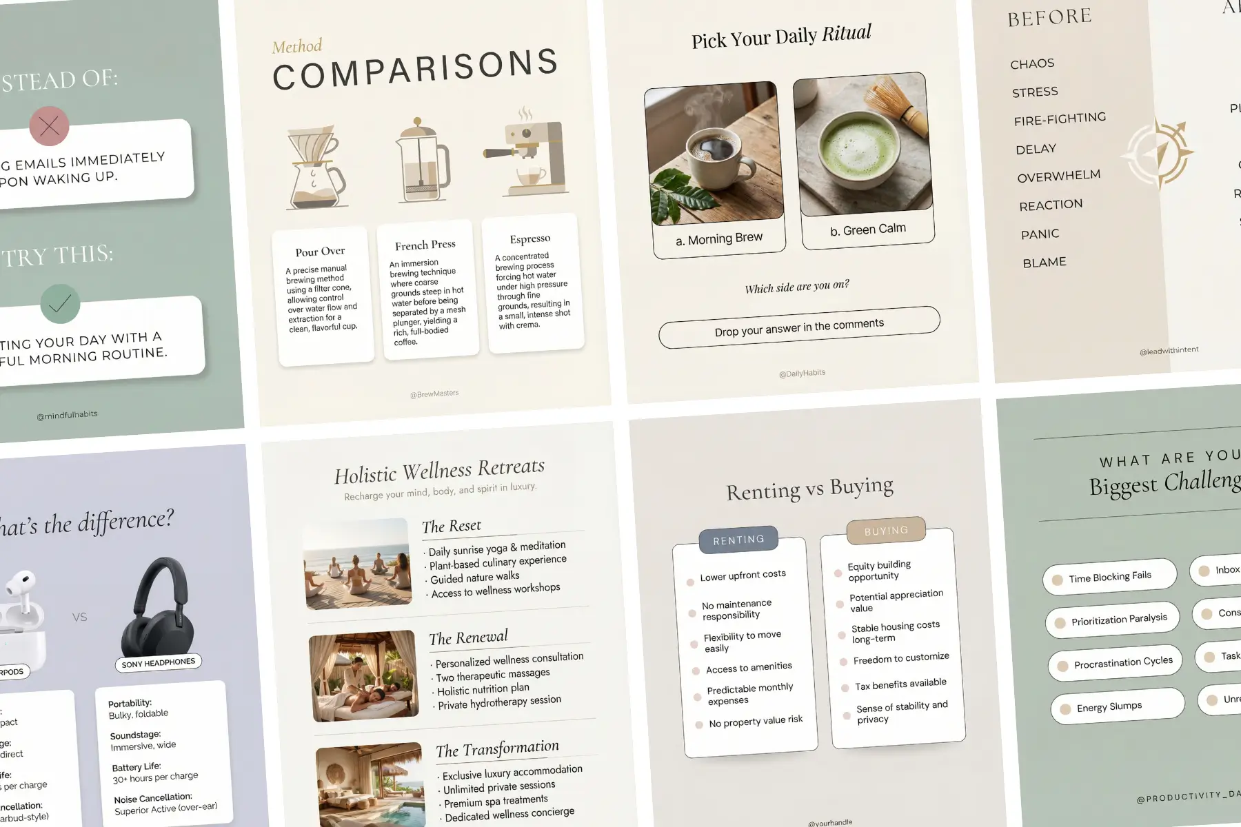 Comparison & Decision Posts